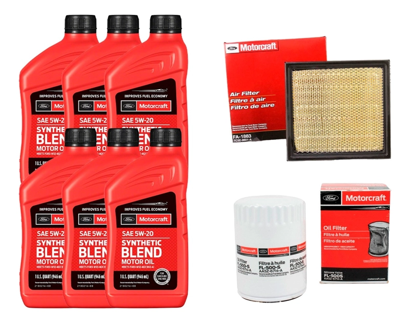 KIT MANTENCION FORD F150 MOTORCRFT FILTRO ACEITE+AIRE+ACEITE - 1