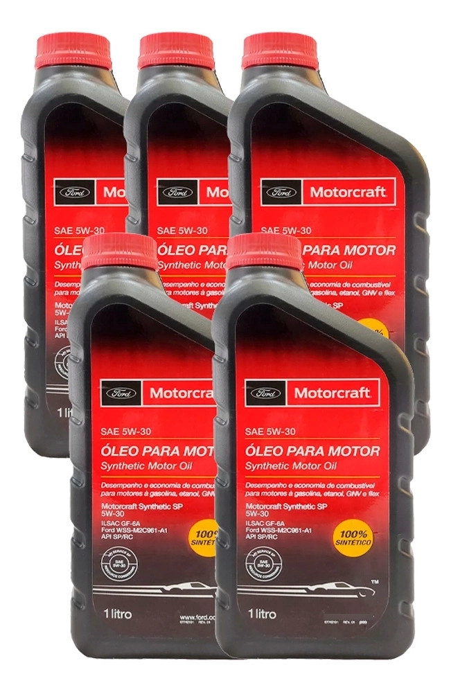 ACEITE FORD MOTORCRAFT 5W30 FULL SINTETICO (5 UNIDADES) - 1
