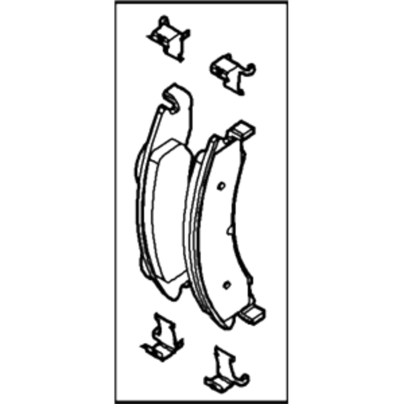 PASTILLAS FRENOS TRASERO FORD E-150 2008-2019 ORIGINAL - 3