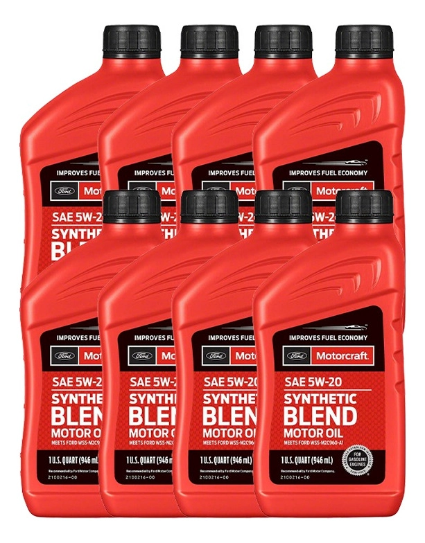 ACEITE GENUINO FORD MOTORCRAFT SAE 5W20 (8 UNIDADES) 7.6 LT - 1