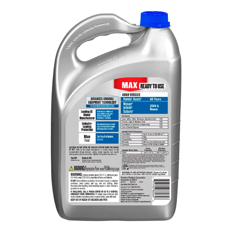 REFRIGERANTE PRESTONE AZUL NISSAN HONDA SUBARU ASIA 50/50 - 2