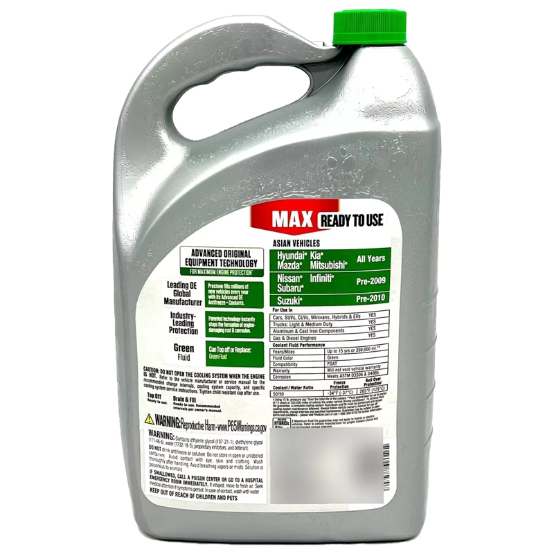 REFRIGERANTE / ANTICONGELANTE PRESTONE ASIAN VERDE 50/50 - 2