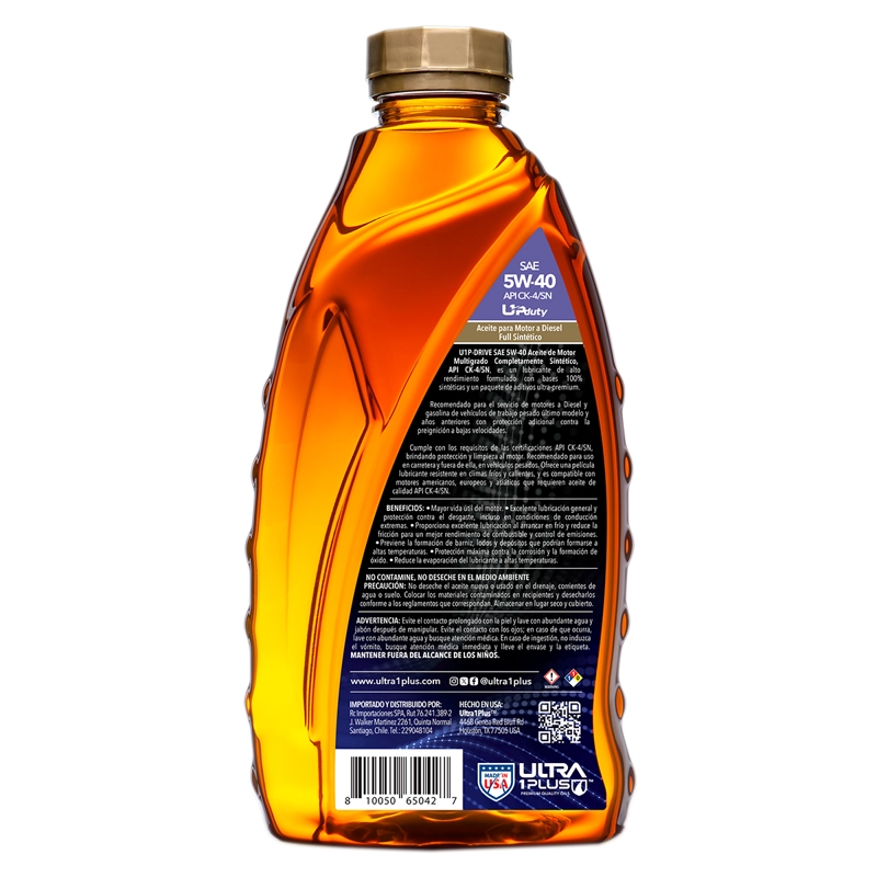 ACEITE DE MOTOR 5W-40 ULTRA1PLUS FULL SINTE TICO API CK-4 - 2