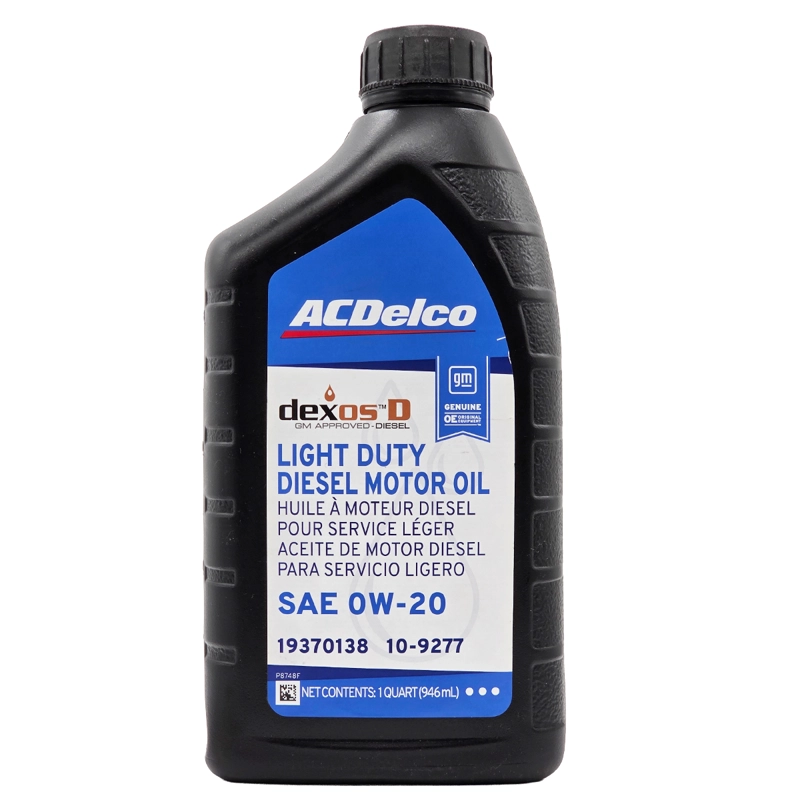 ACEITE ACDELCO DEXOS DIESEL 0W20 946 ML MOTOR GM - 1