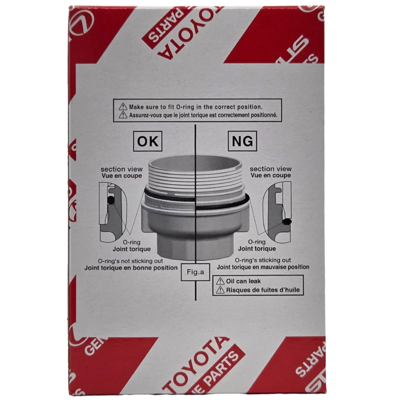 FILTRO ACEITE TOYOTA 04152-YZZA5 4RUNNER PRADO ORIGINAL - 3