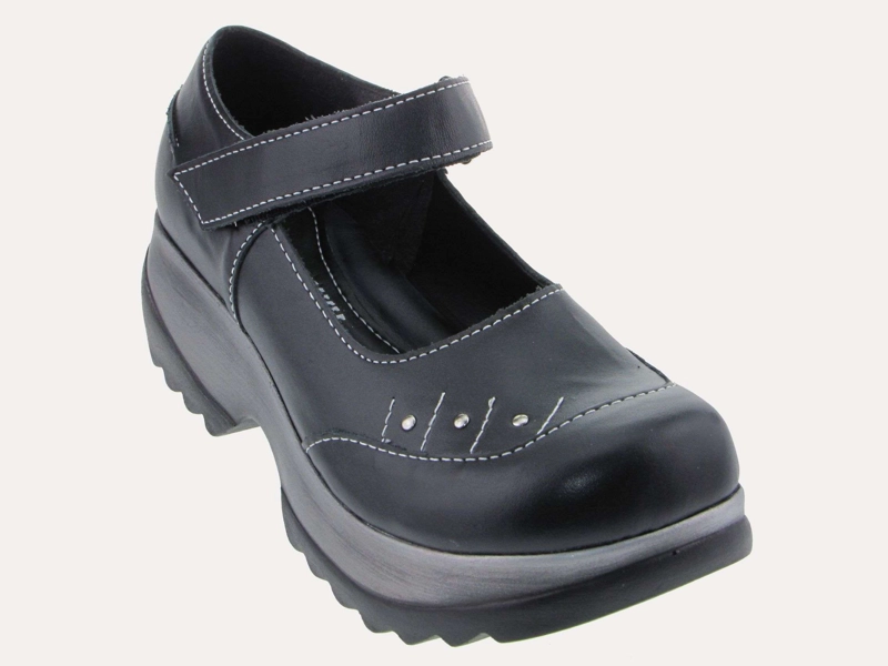 SANDALIAS MUJER VÍA FRANCA CUERO NEGRO ART. 5R1264PRETO - 1