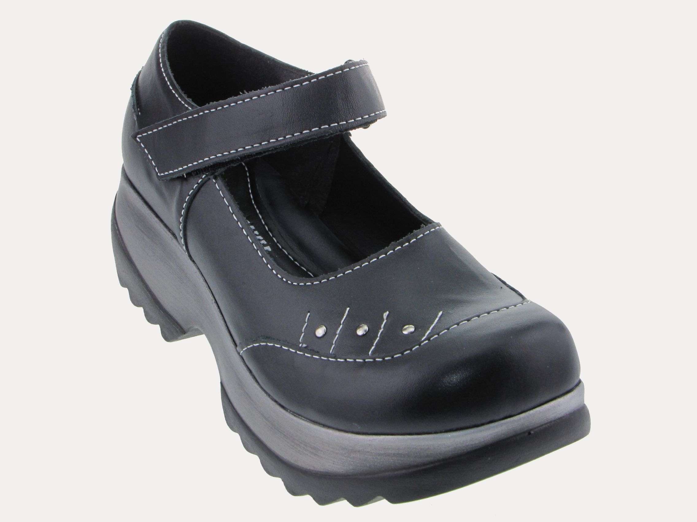 SANDALIAS MUJER VÍA FRANCA CUERO NEGRO ART. 5R1264PRETO - 1