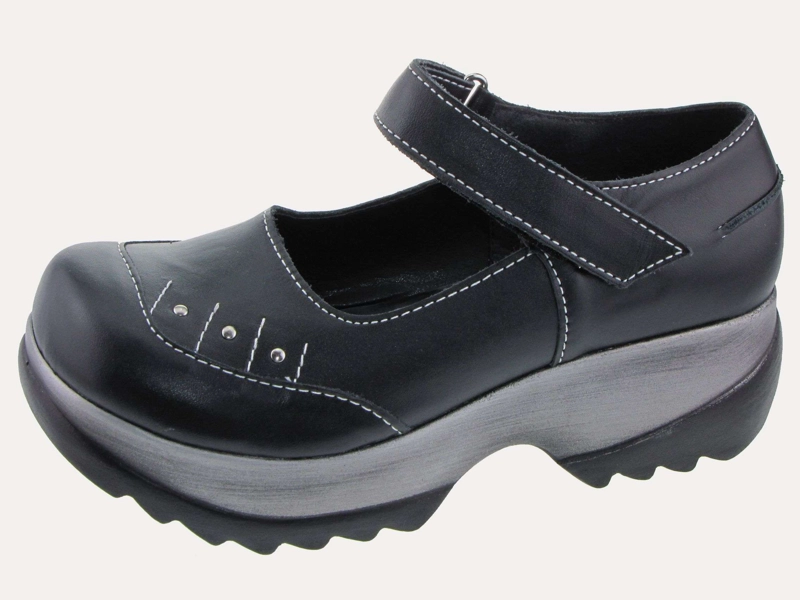 SANDALIAS MUJER VÍA FRANCA CUERO NEGRO ART. 5R1264PRETO - 2