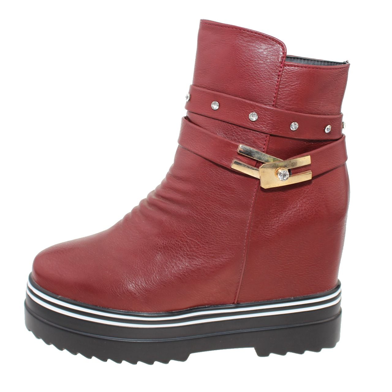 BOTÍN VIA FRANCA ROJO TERRAPLÉN ART. 5ASK71803R CASUAL - 3