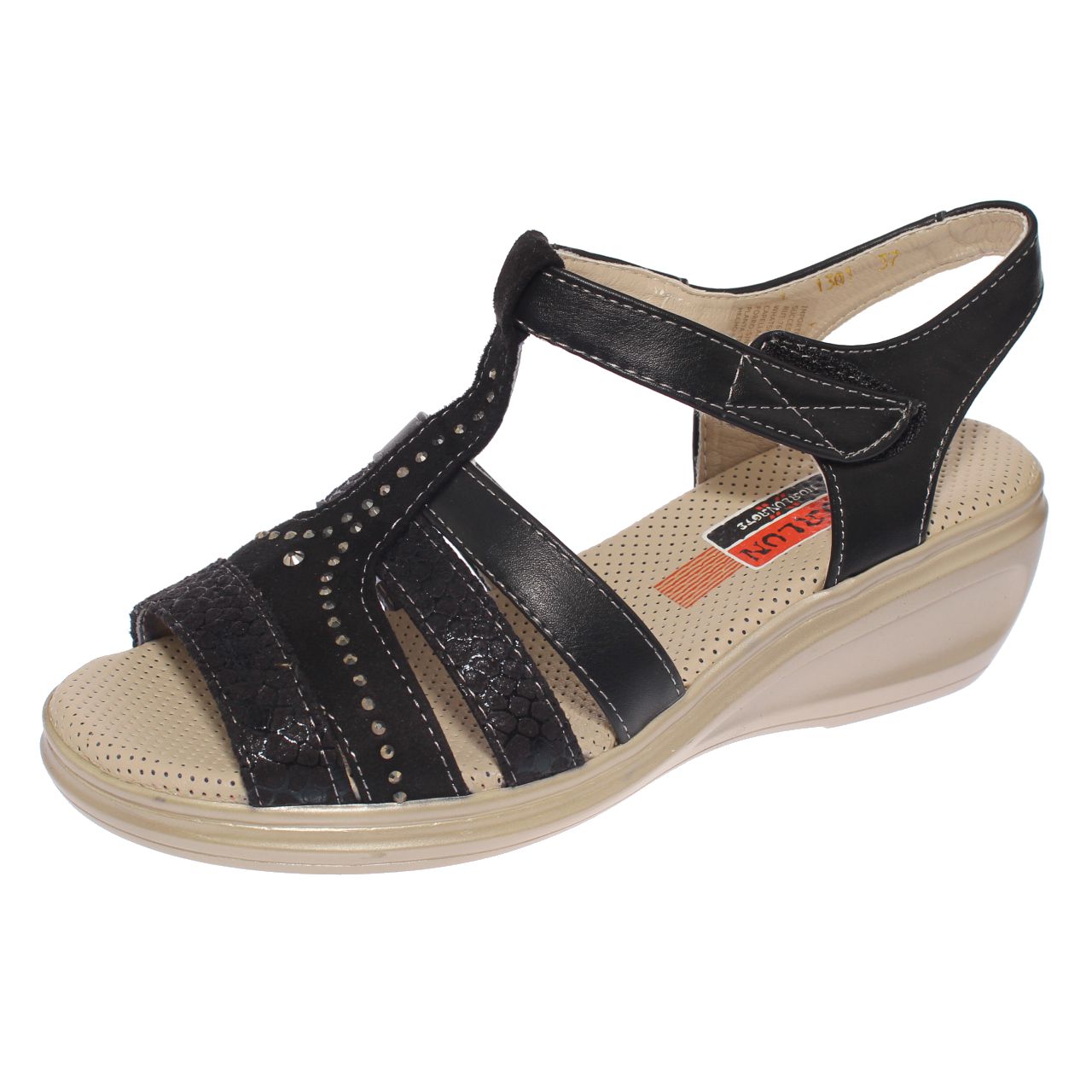SANDALIA NEGRO VIA FRANCA ART. 51301BLACK - 1