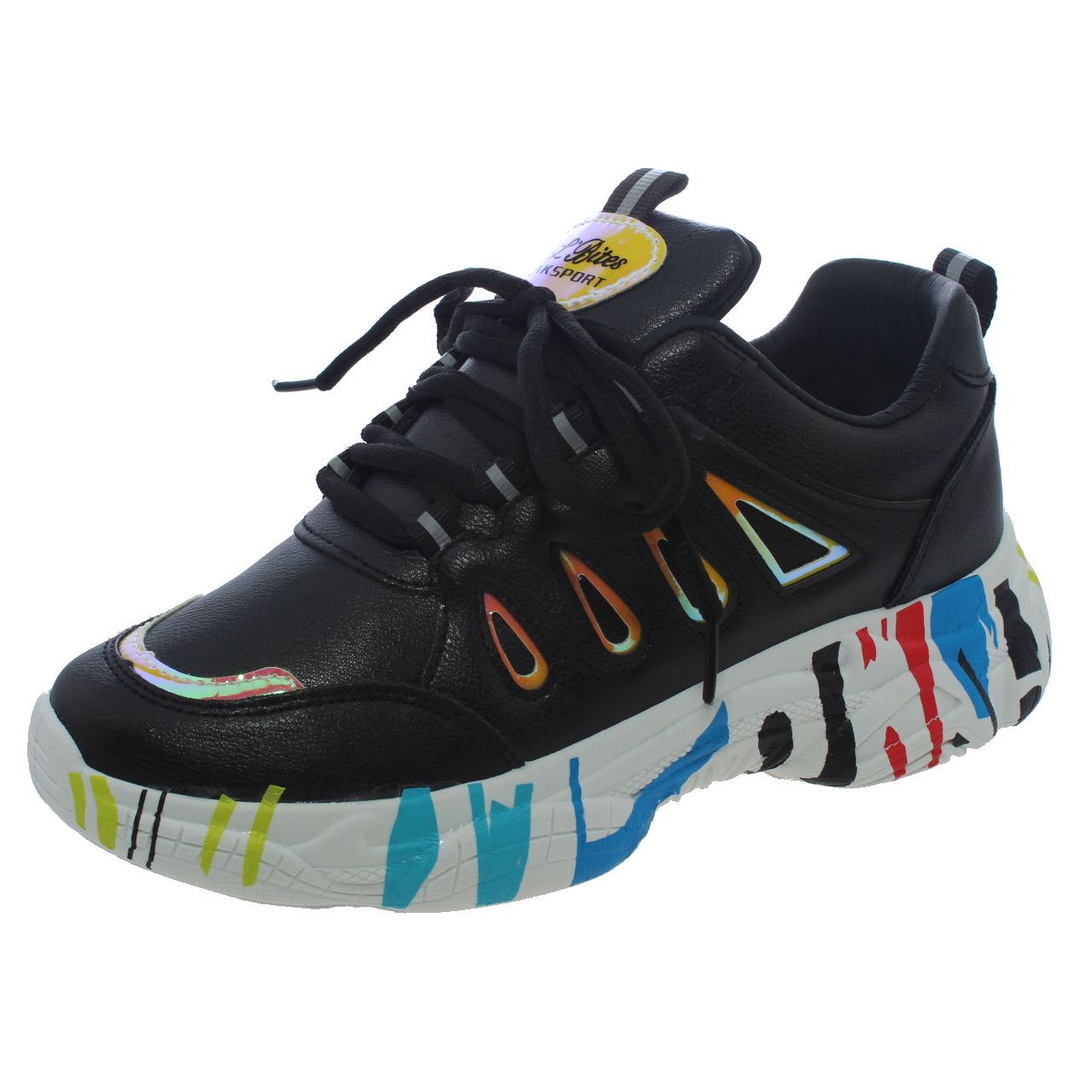 ZAPATILLA NEGRO VIA FRANCA ART. 5E27BLACK - 1