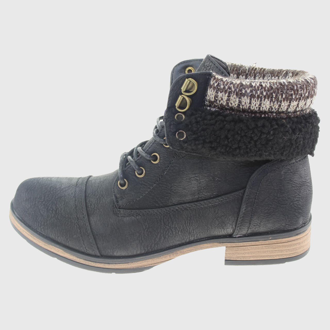 BOTÍN VÍA FRANCA NEGRO KAKI ART. 5ROXY116KAKI URBANO - 4