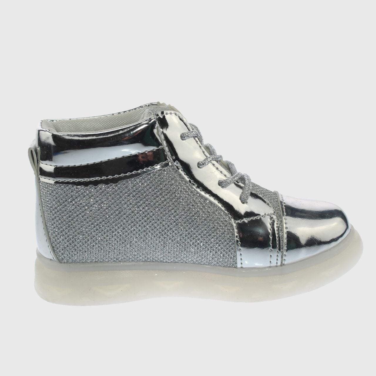 ZAPATILLAS NIÑA VIA FRANCA CASUALES CON LUCES ART 10252SILVER - 3