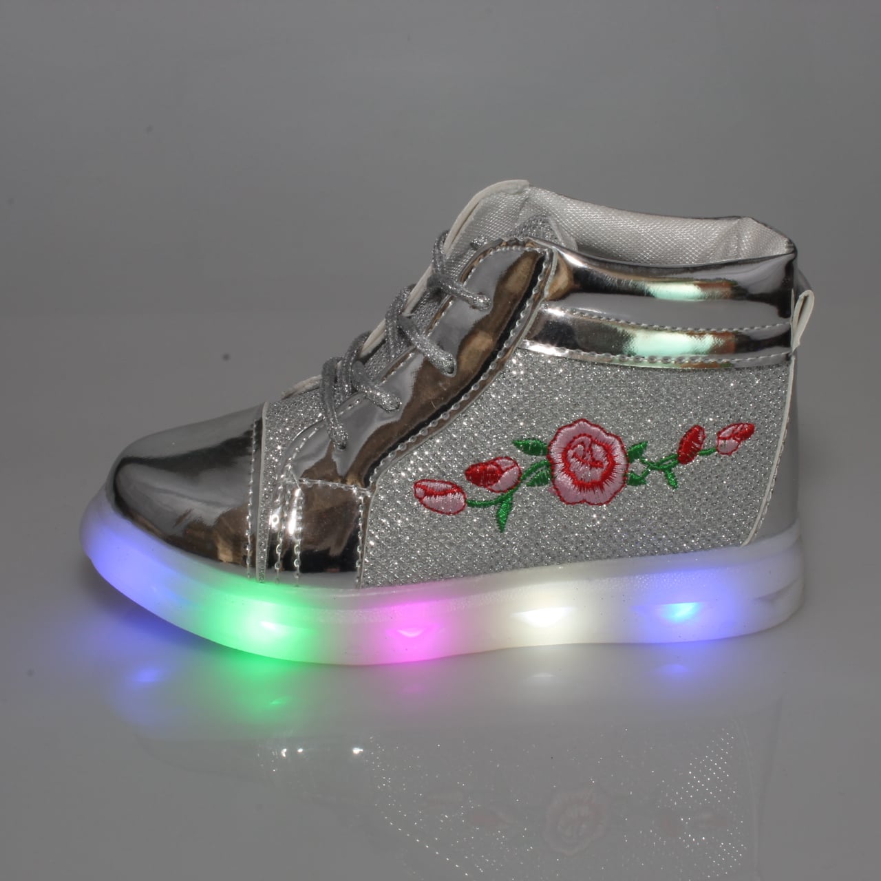 ZAPATILLAS NIÑA VIA FRANCA CASUALES CON LUCES ART 10252SILVER - 4