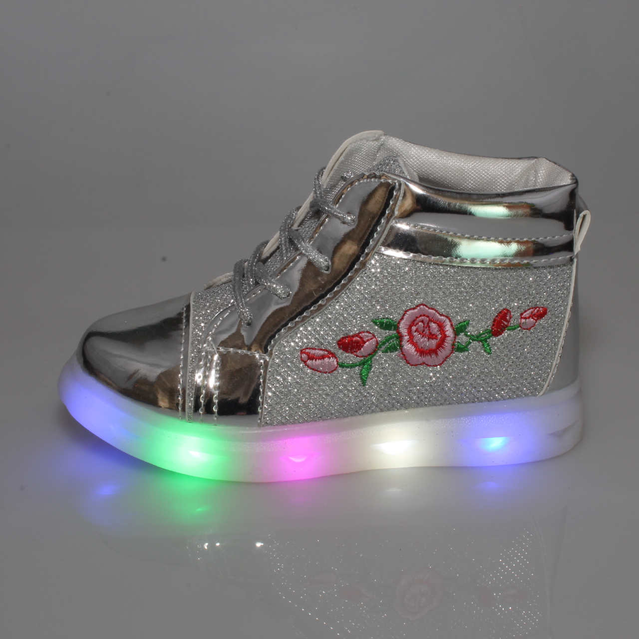 ZAPATILLAS NIÑA VIA FRANCA CASUALES CON LUCES ART 10252SILVER - 4