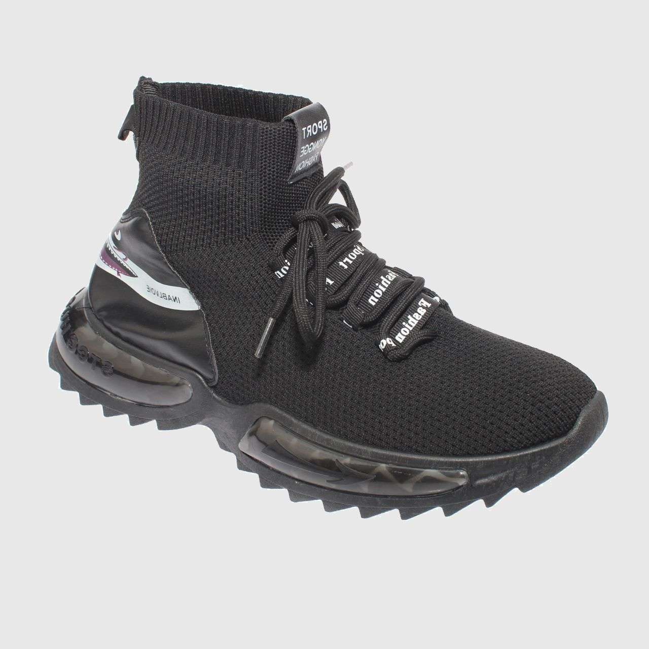 ZAPATILLAS HOMBRE VIA FRANCA URBANAS NEGRO CAÑA ART. 8A173BLACK - 1
