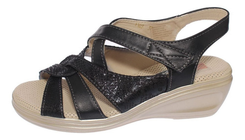 SANDALIA CONFORT NEGRO HUALUN ART: 51303BLACK - 8