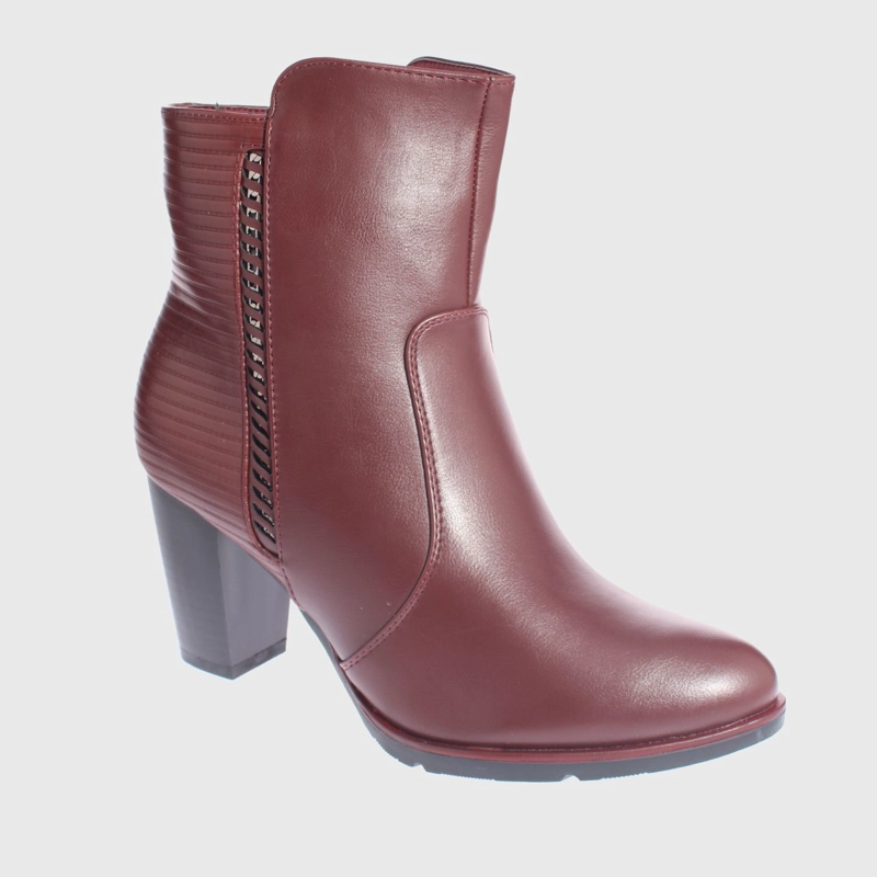 BOTÍN CARBIN BURDEO TACO ART. 5Z1501BURGUNDY CASUAL - 1