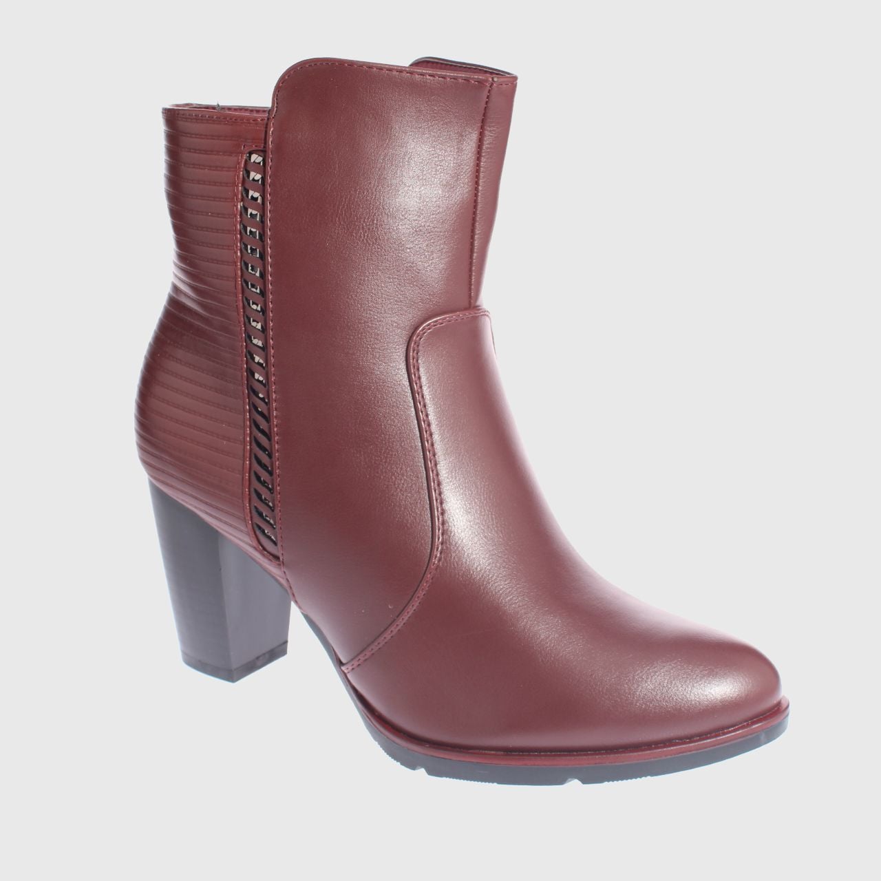 BOTÍN CARBIN BURDEO TACO ART. 5Z1501BURGUNDY CASUAL - 1