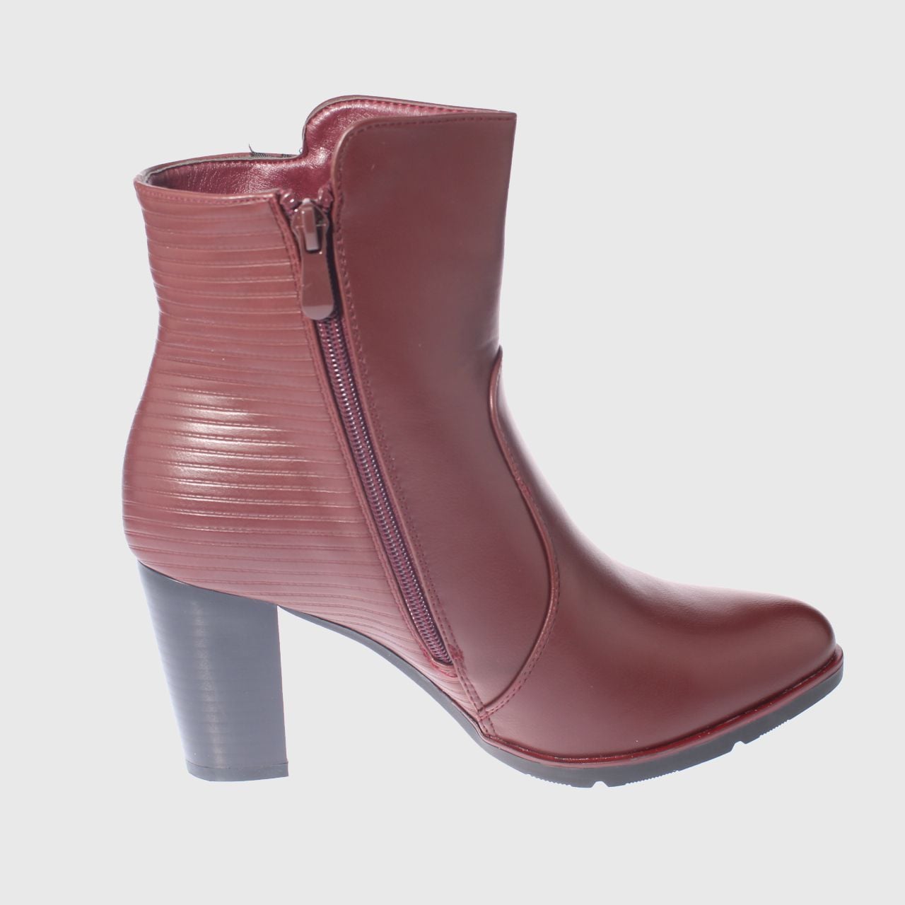 BOTÍN CARBIN BURDEO TACO ART. 5Z1501BURGUNDY CASUAL - 3