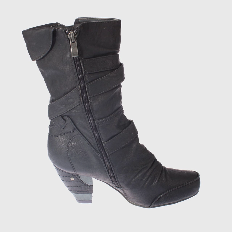 BOTAS MUJER VÍA FRANCA NEGRO TACO ART. 5681118BLACK - 3