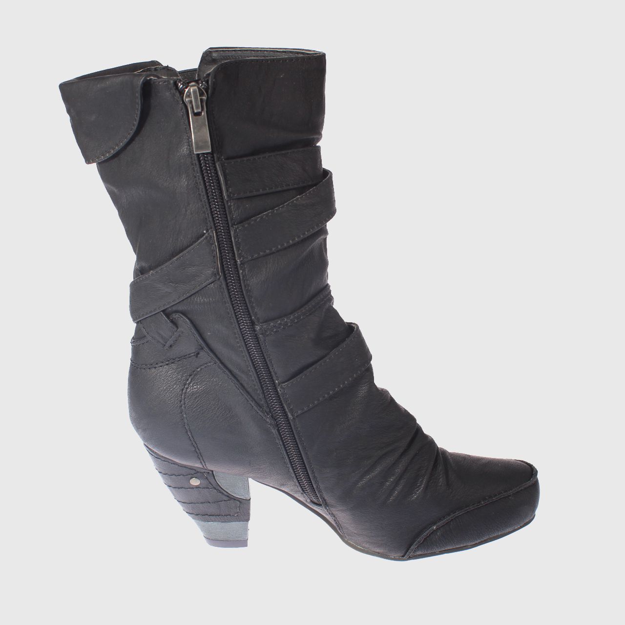 BOTAS MUJER VÍA FRANCA NEGRO TACO ART. 5681118BLACK - 3