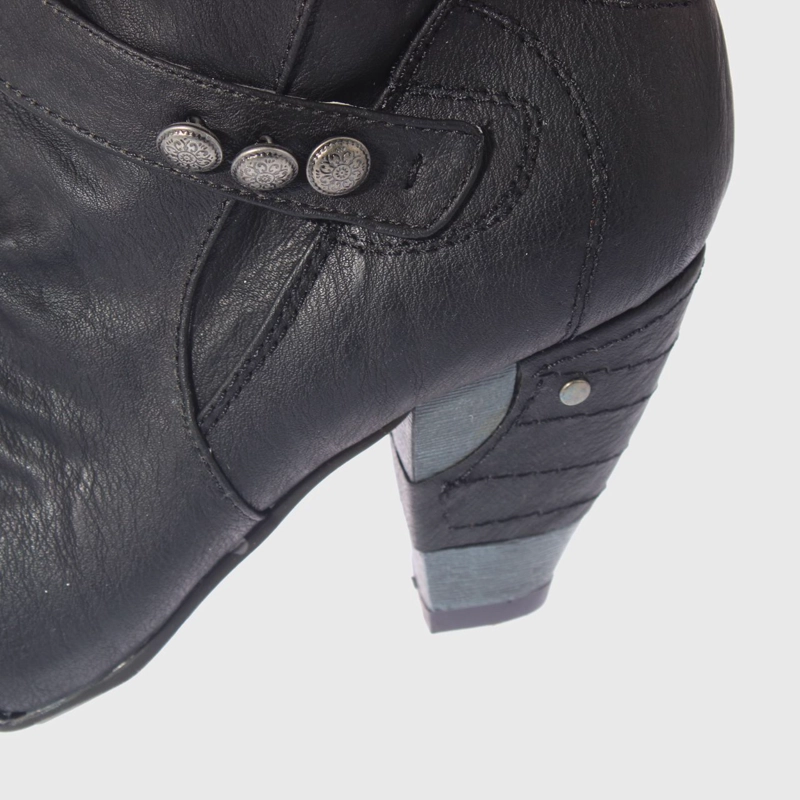 BOTAS MUJER VÍA FRANCA NEGRO TACO ART. 5681118BLACK - 4