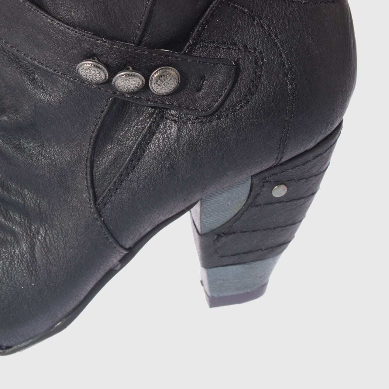 BOTAS MUJER VÍA FRANCA NEGRO TACO ART. 5681118BLACK - 4