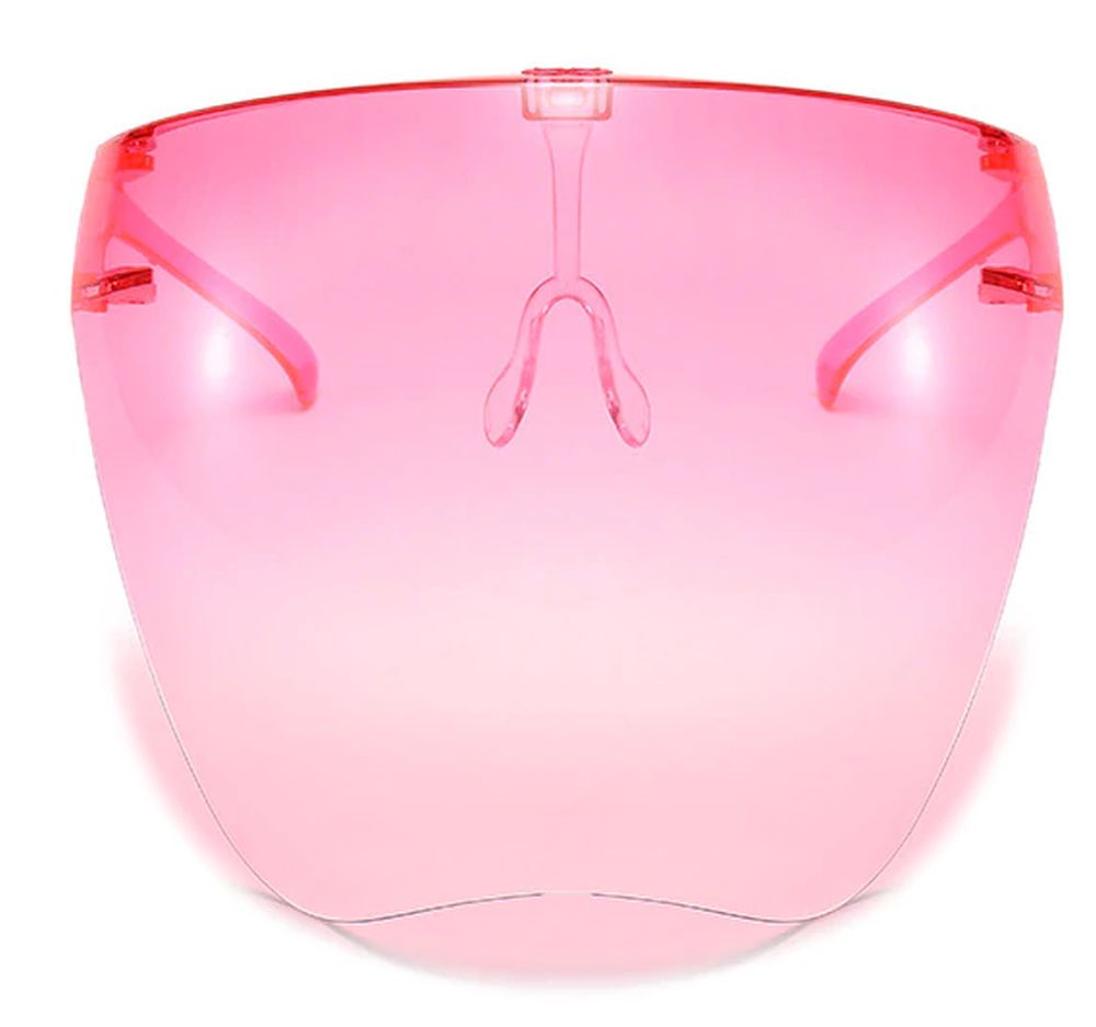 ESCUDO ROSTRO COMPLETO POLICARBONATO ROSADO VIA FRANCA - 1