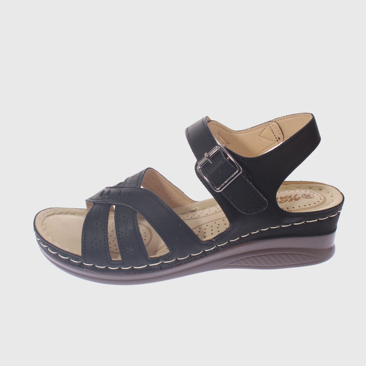 SANDALIA CONFORT NEGRO MODELO ITALIANO ART. 5ASK76604BLACK - 2