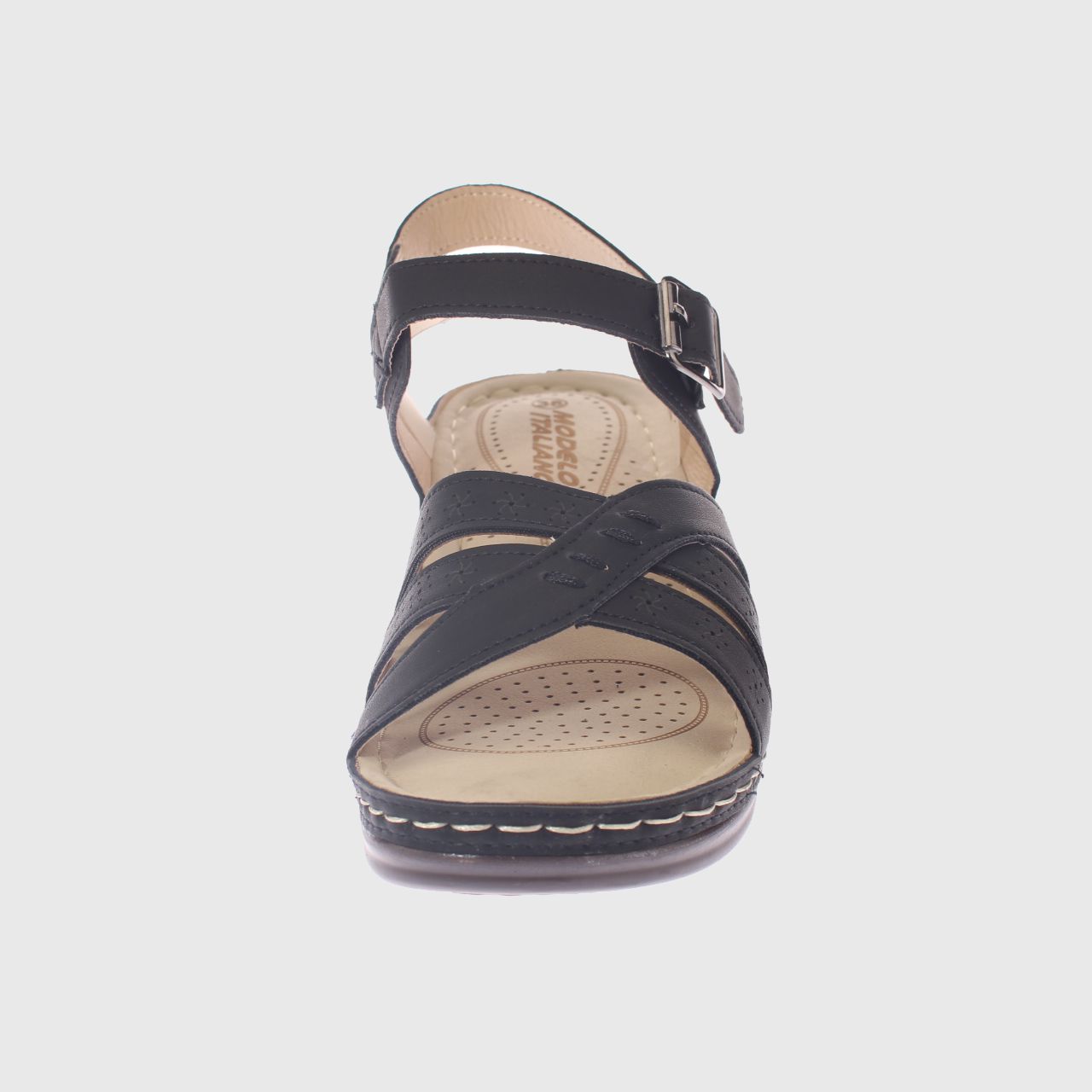 SANDALIA CONFORT NEGRO MODELO ITALIANO ART. 5ASK76604BLACK - 3