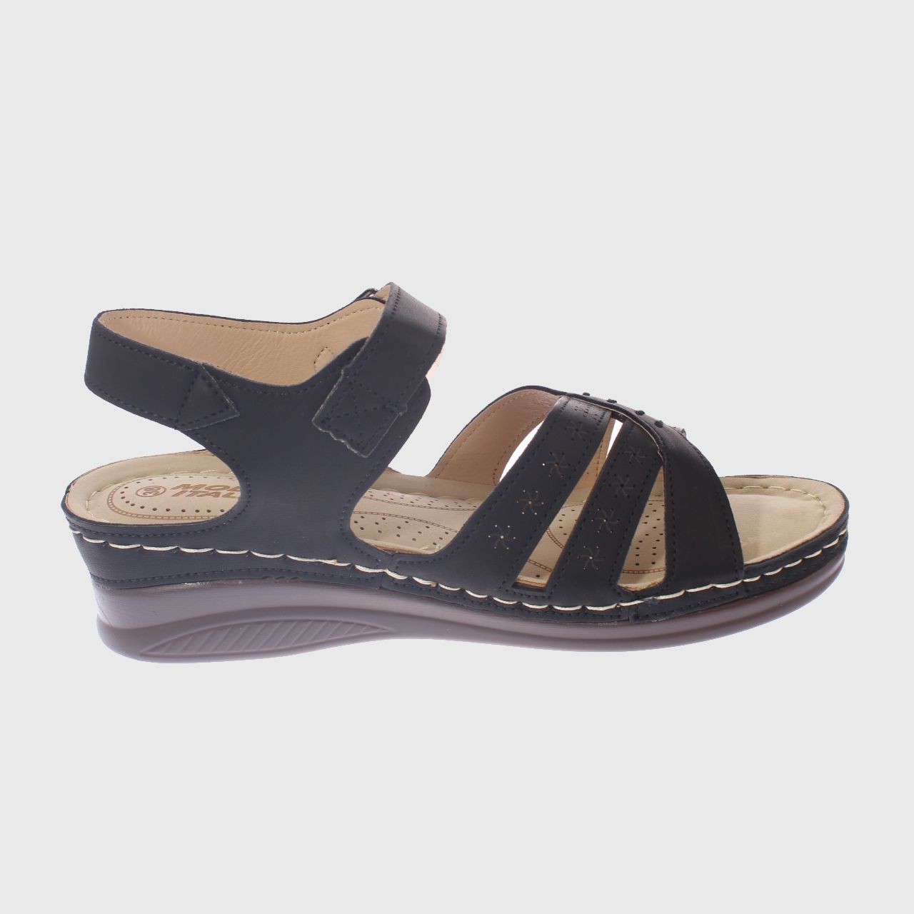 SANDALIA CONFORT NEGRO MODELO ITALIANO ART. 5ASK76604BLACK - 4