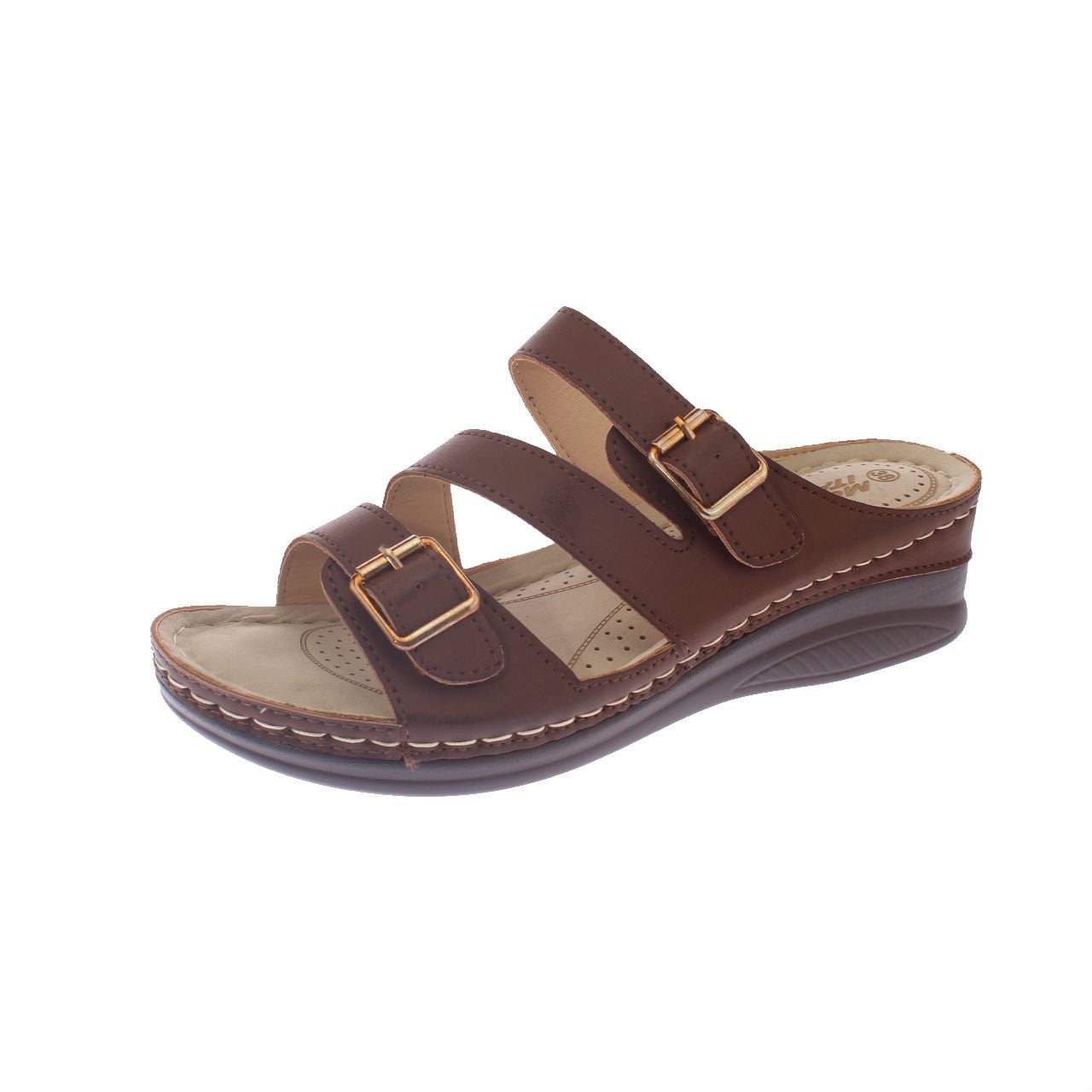 SANDALIA CONFORT CAFE MODELO ITALIANO ART. 5ASK76616BROWN - 1