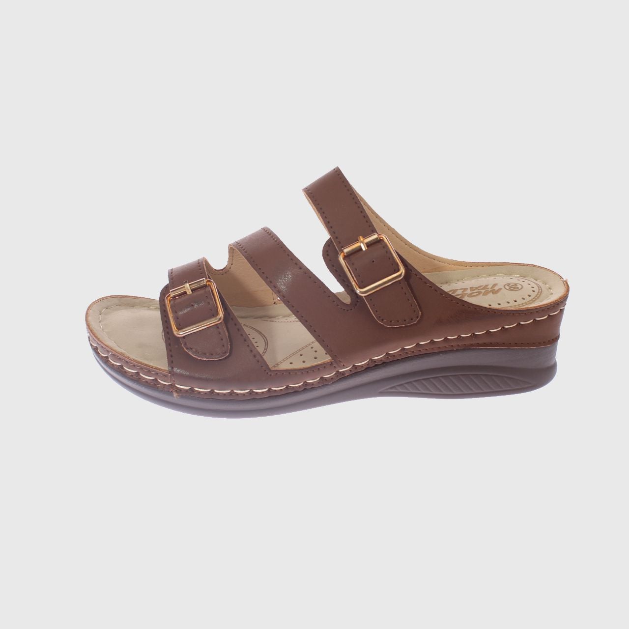 SANDALIA CONFORT CAFE MODELO ITALIANO ART. 5ASK76616BROWN - 2