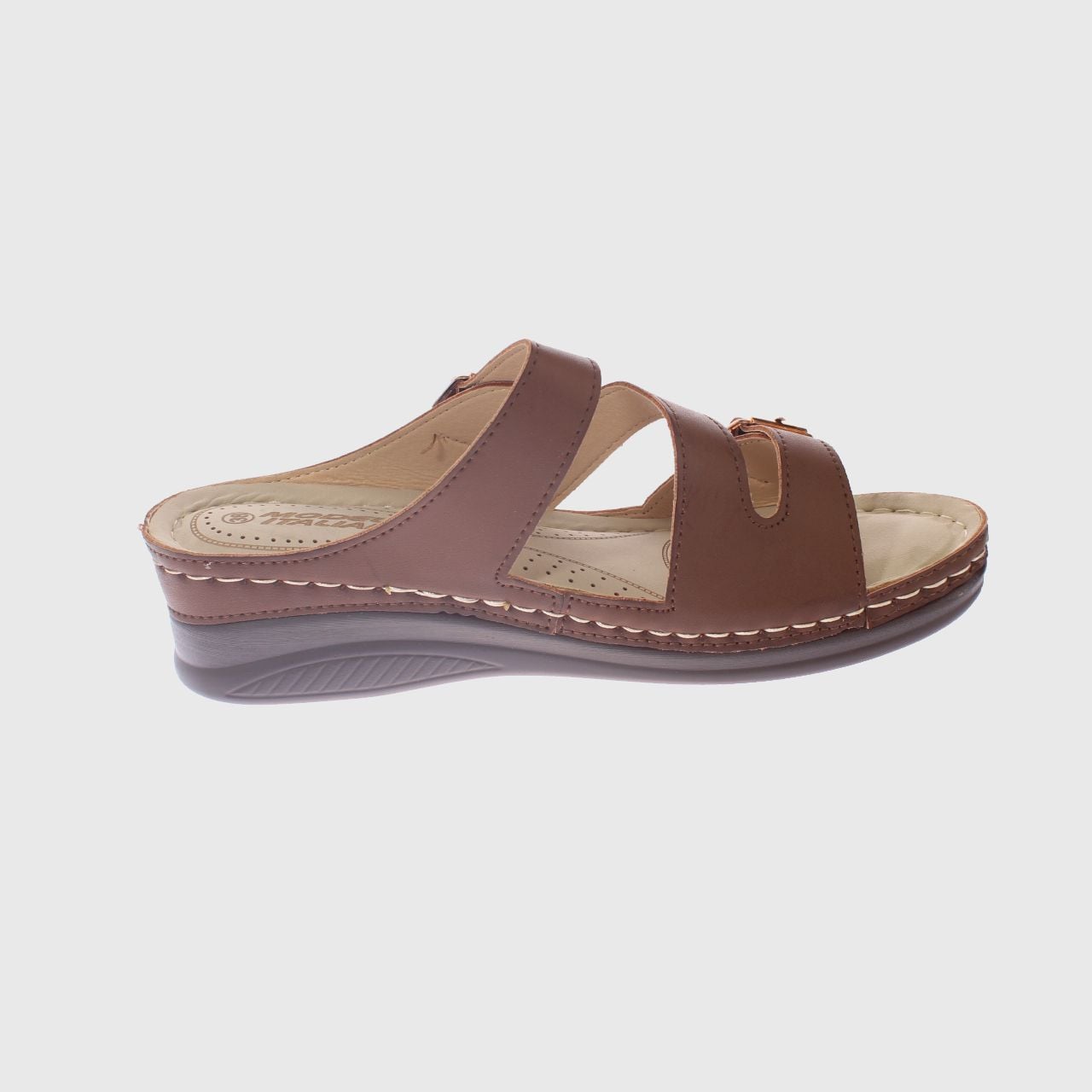 SANDALIA CONFORT CAFE MODELO ITALIANO ART. 5ASK76616BROWN - 4