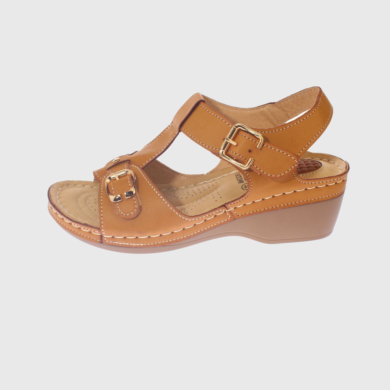SANDALIAS MUJER VÍA FRANCA CAMEL CONFORT MODELO ITALIANO ART. 5ASK73329CAMEL - 2