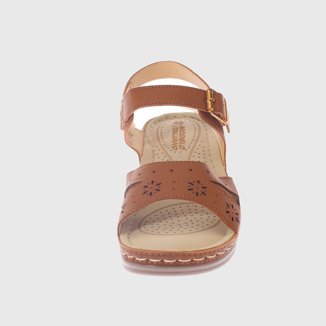 SANDALIAS MUJER VÍA FRANCA CAMEL CONFORT MODELO ITALIANO ART. 5ASK76615CAMEL - 3