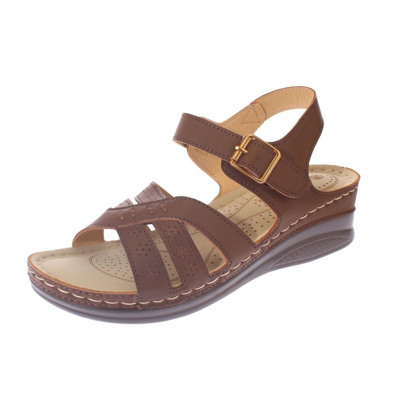 SANDALIAS MUJER VÍA FRANCA CAFÉ CONFORT MODELO ITALIANO ART. 5ASK76604BROWN - 1
