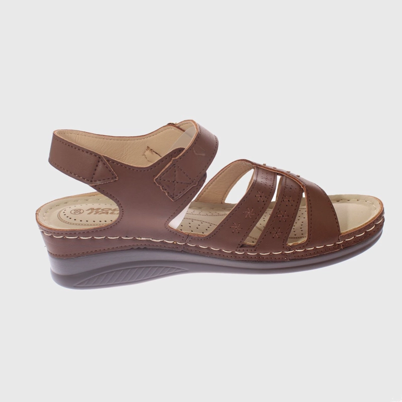 SANDALIAS MUJER VÍA FRANCA CAFÉ CONFORT MODELO ITALIANO ART. 5ASK76604BROWN - 4