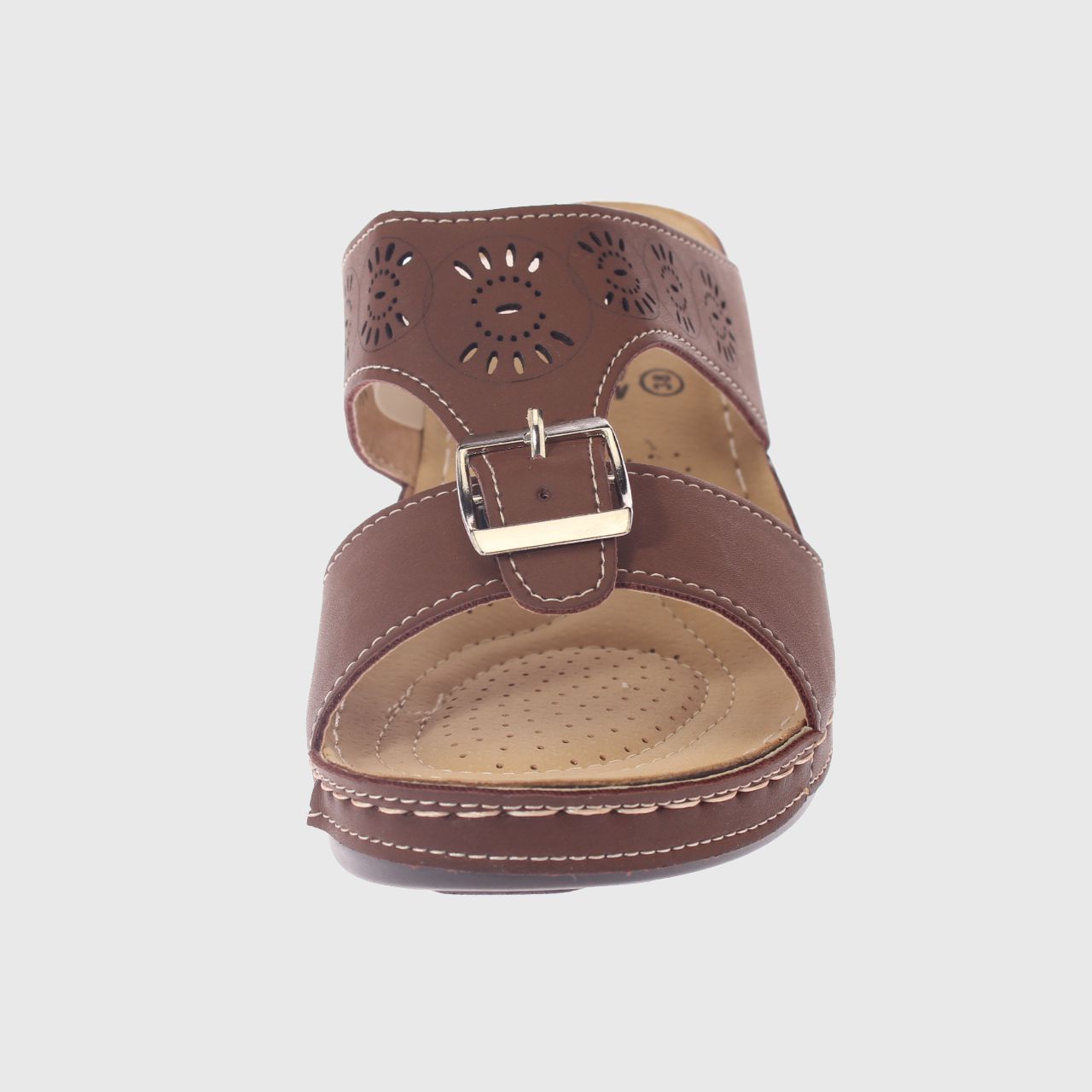SANDALIA CONFORT CAFE MODELO ITALIANO ART. 5ASK73325BROWN - 3