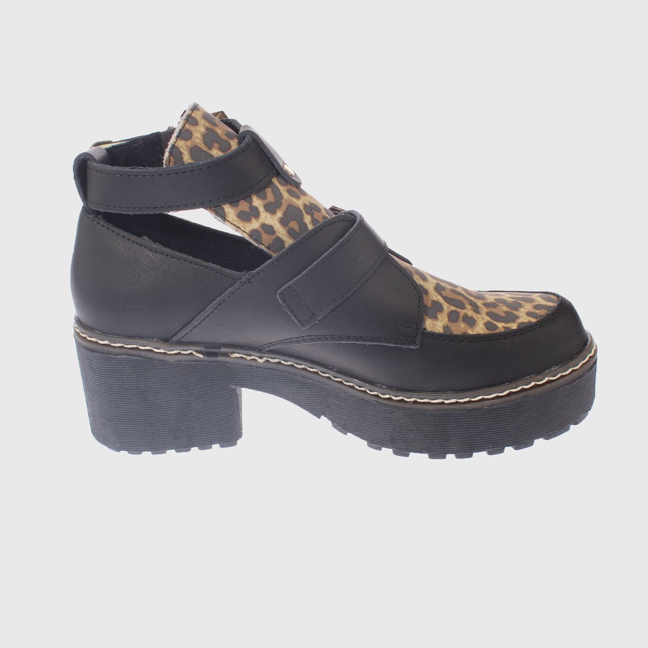 BOTÍN VÍA FRANCA NEGRO LEOPARDO ART. 5LXD650BLACK CASUAL - 4