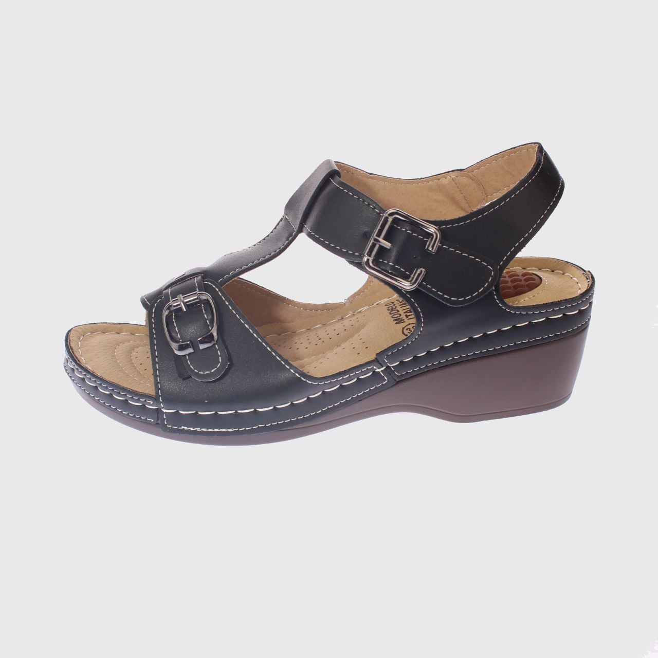 SANDALIAS MUJER VÍA FRANCA NEGRO CONFORT MODELO ITALIANO ART. 5ASK73329BLACK - 2