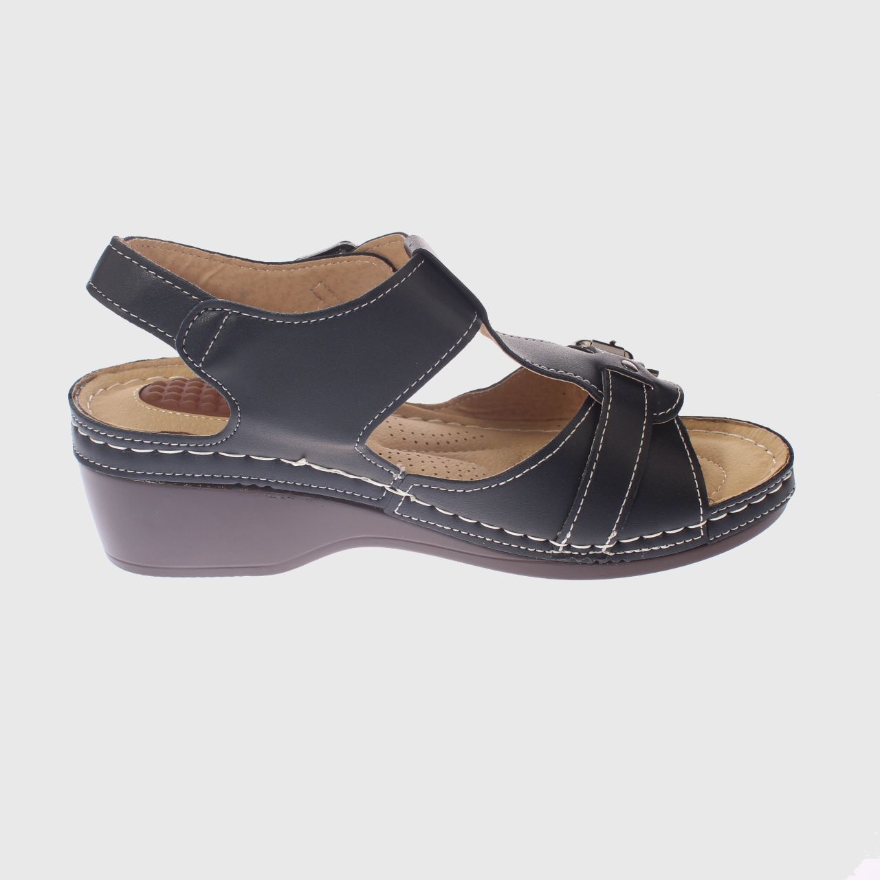 SANDALIAS MUJER VÍA FRANCA NEGRO CONFORT MODELO ITALIANO ART. 5ASK73329BLACK - 4