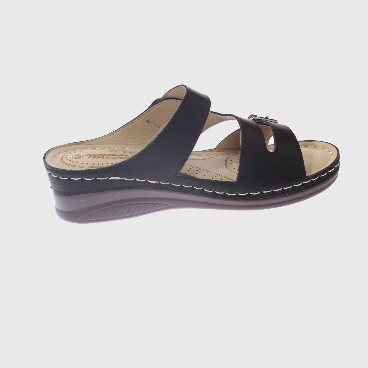 SANDALIA CONFORT NEGRO MODELO ITALIANO ART. 5ASK76616BLACK - 4