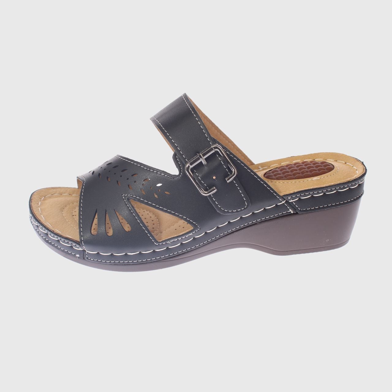 SANDALIA CONFORT NEGRO MODELO ITALIANO ART. 5ASK73324BLACK - 2