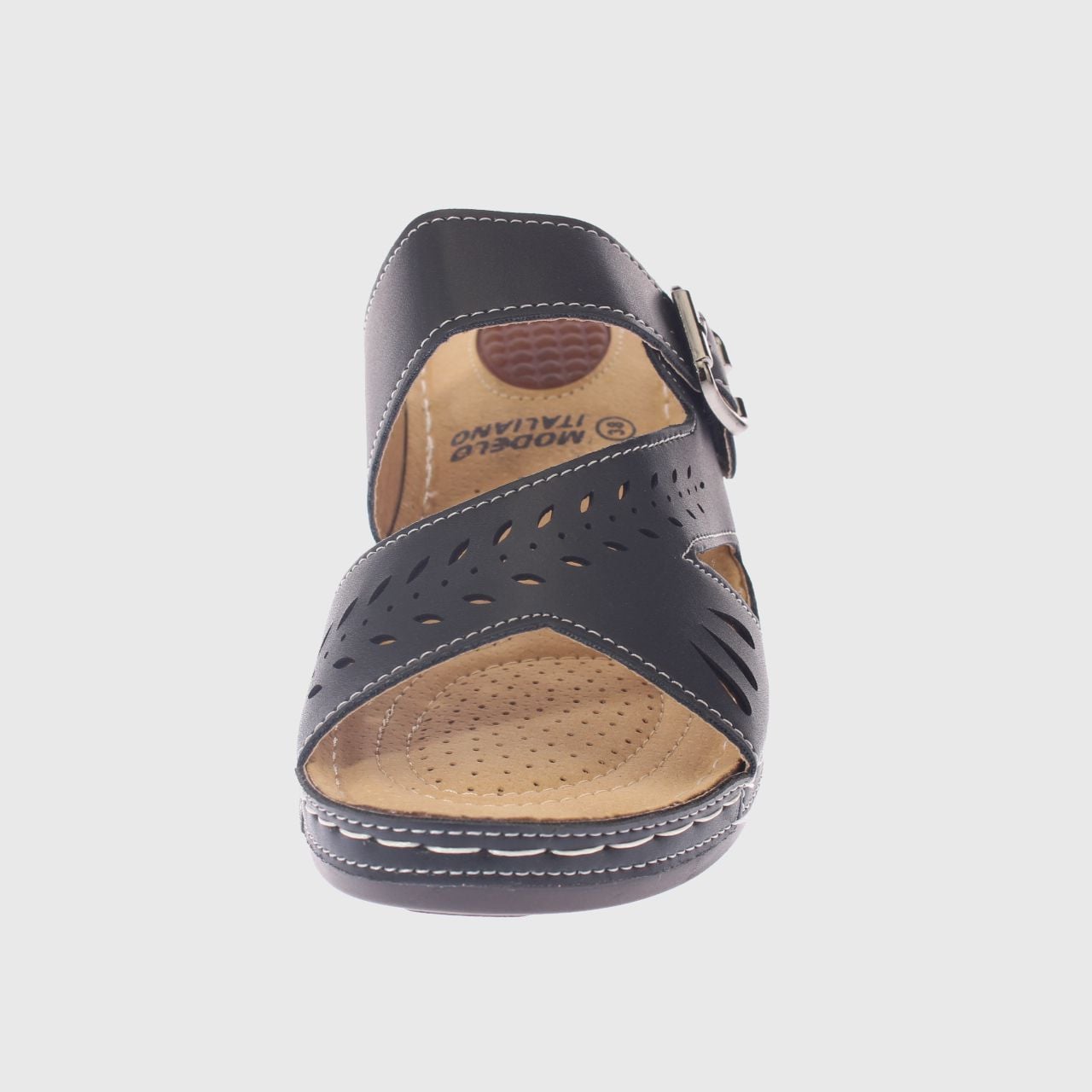 SANDALIA CONFORT NEGRO MODELO ITALIANO ART. 5ASK73324BLACK - 3