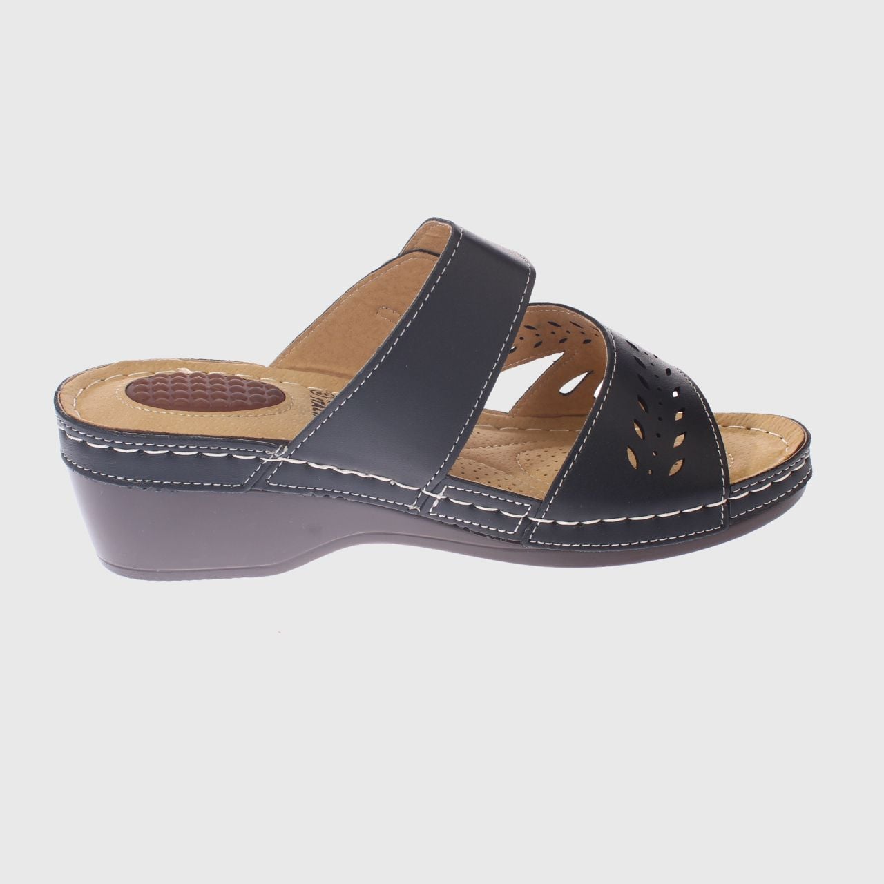 SANDALIA CONFORT NEGRO MODELO ITALIANO ART. 5ASK73324BLACK - 4