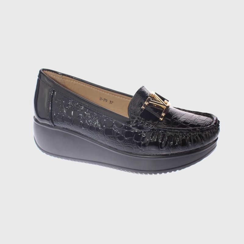 MOCASIN PLATAFOMA NEGRO HUALUN ART. 5H79BLACK - 1