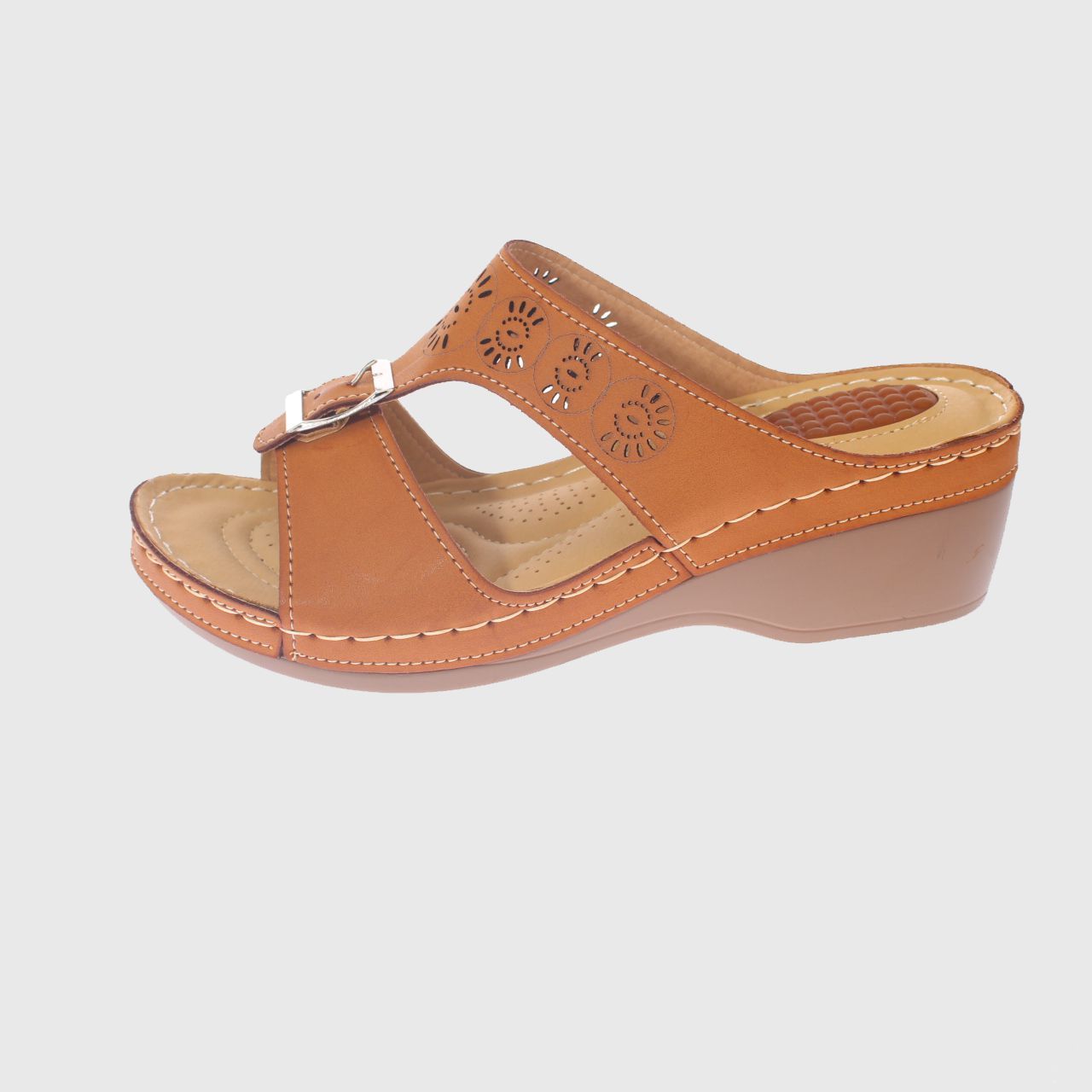 SANDALIAS MUJER VÍA FRANCA CAMEL CONFORT MODELO ITALIANO ART. 5ASK73325CAMEL - 2