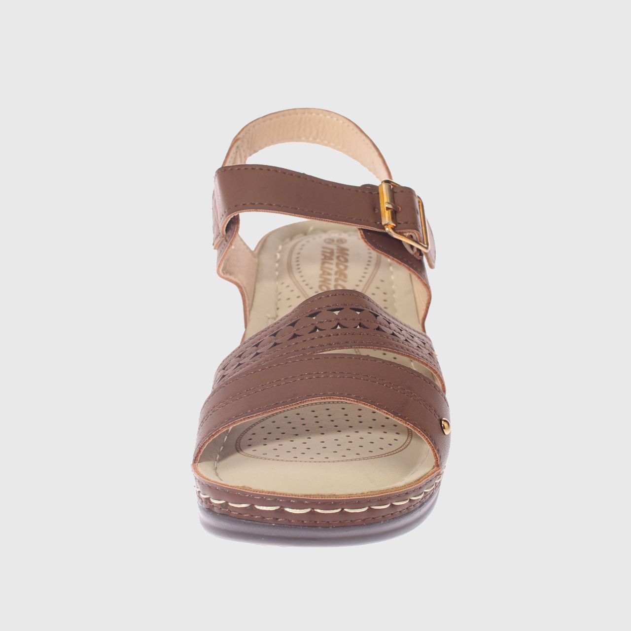 SANDALIAS MUJER VÍA FRANCA CAFÉ CONFORT MODELO ITALIANO ART. 5ASK76601BROWN - 3